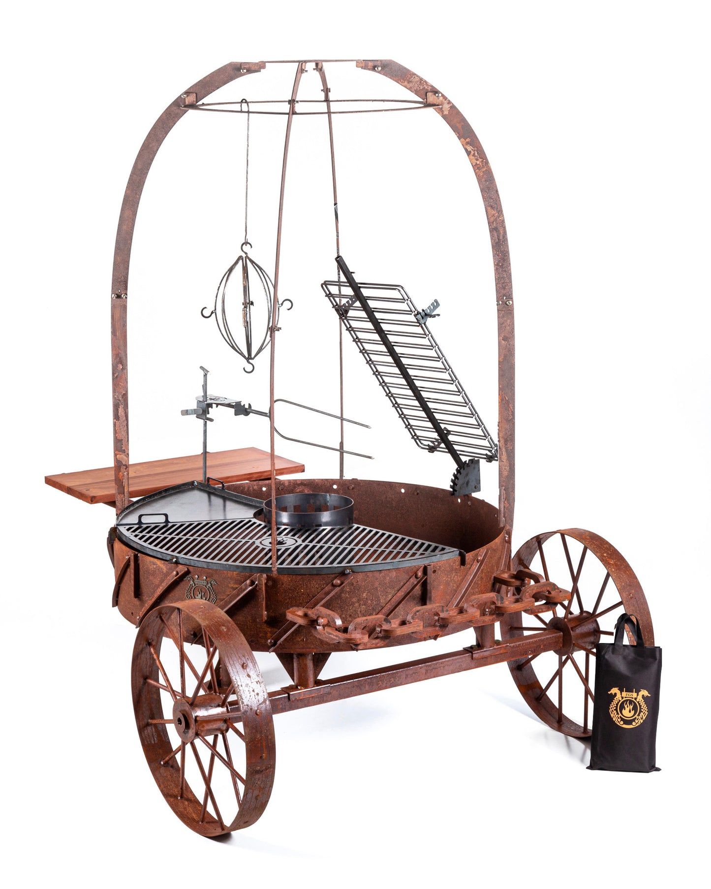 Odin PRO Cart Grill — Rust