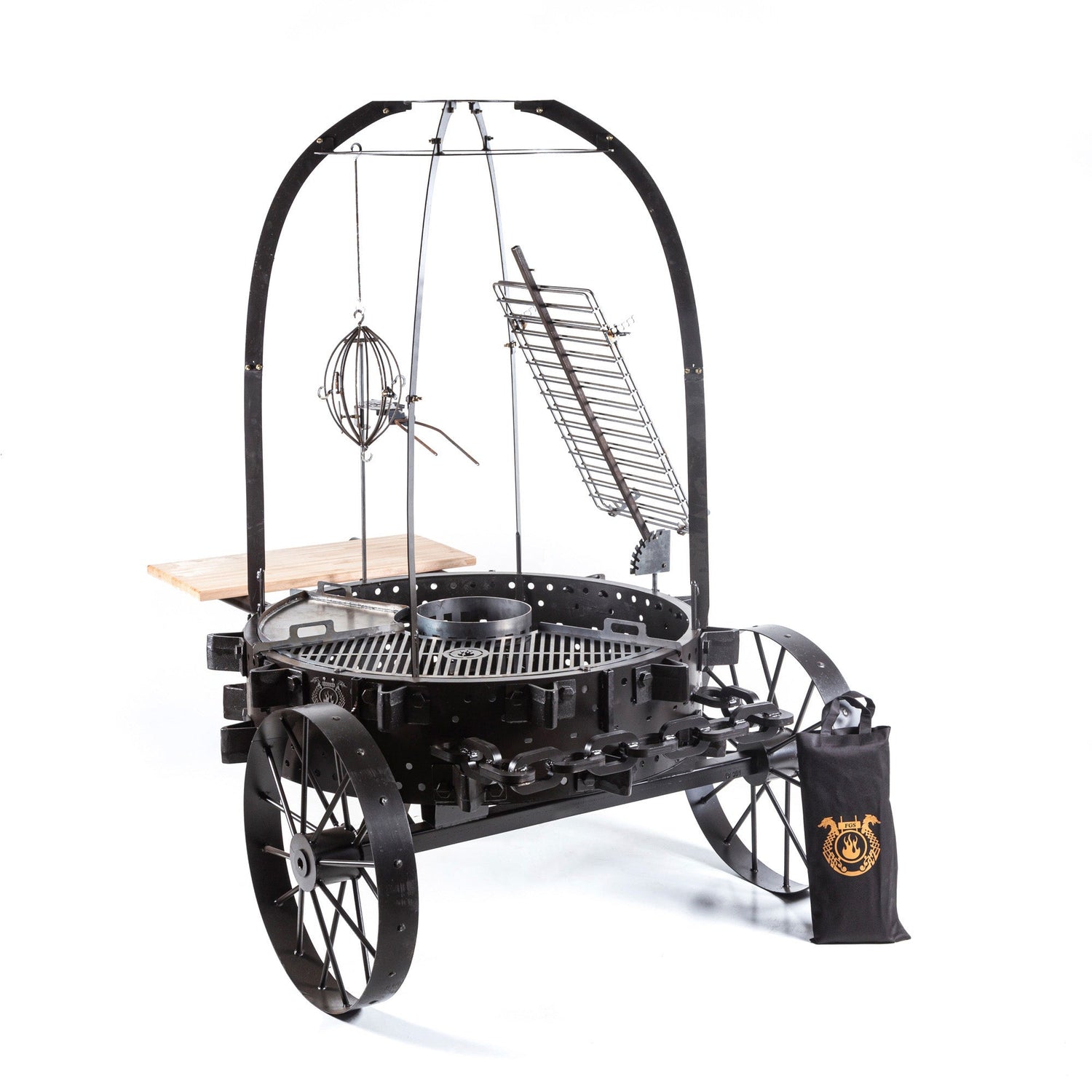 Rodeo PRO asador en negro — colección Asadores de JF Fire & Outdoor