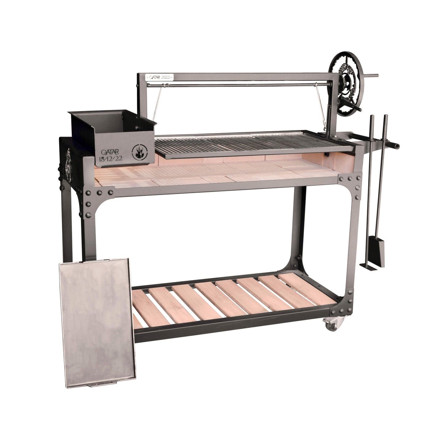 Qatar Grill with Refractory Bricks