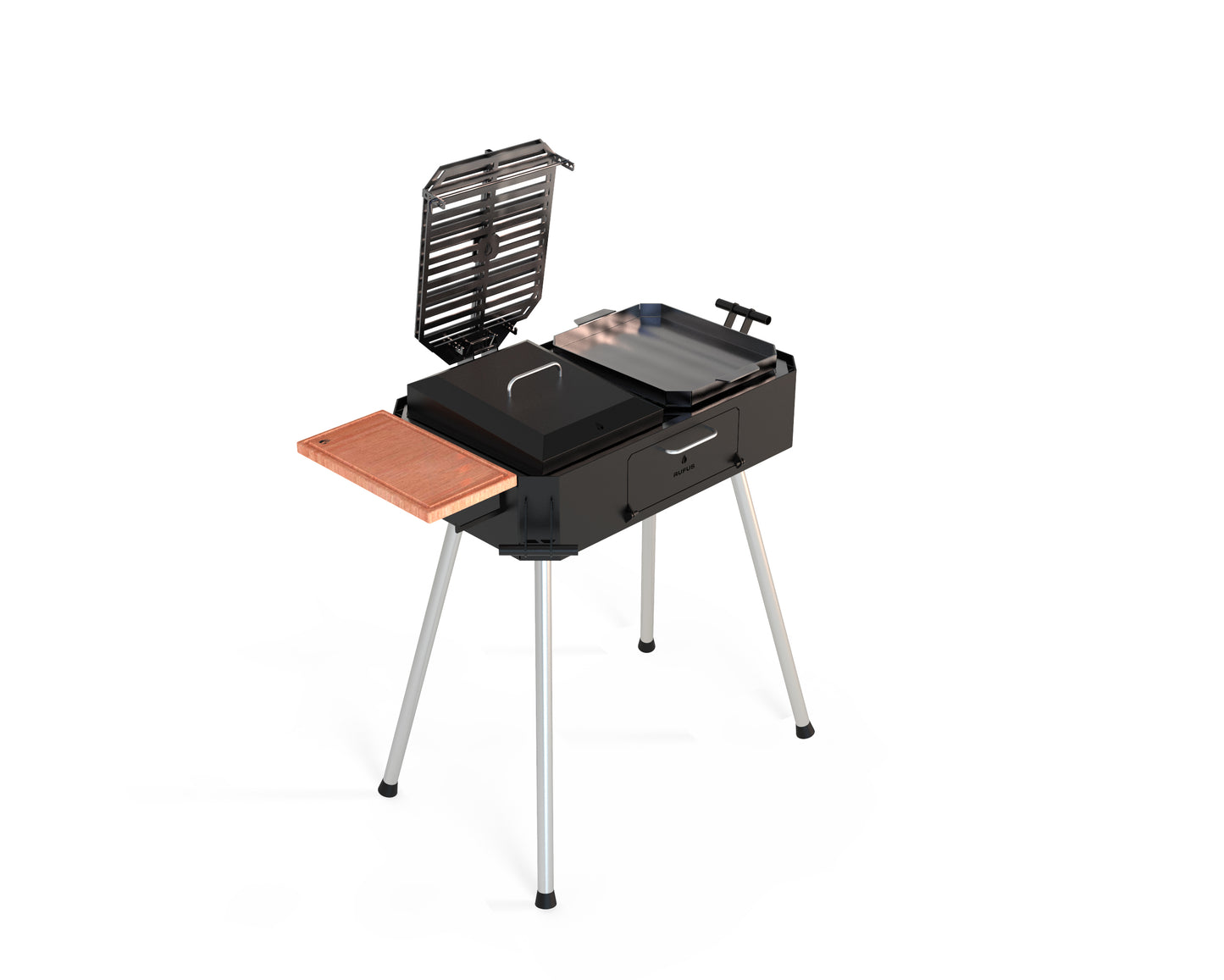 Austral portable grill, full setup