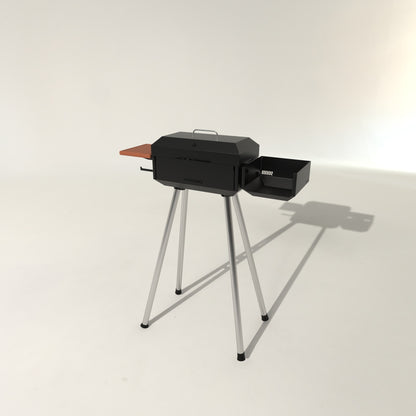 Yanus portable grill with lid closed