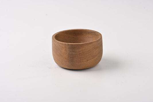 Small carob wood bowl, 10 cm