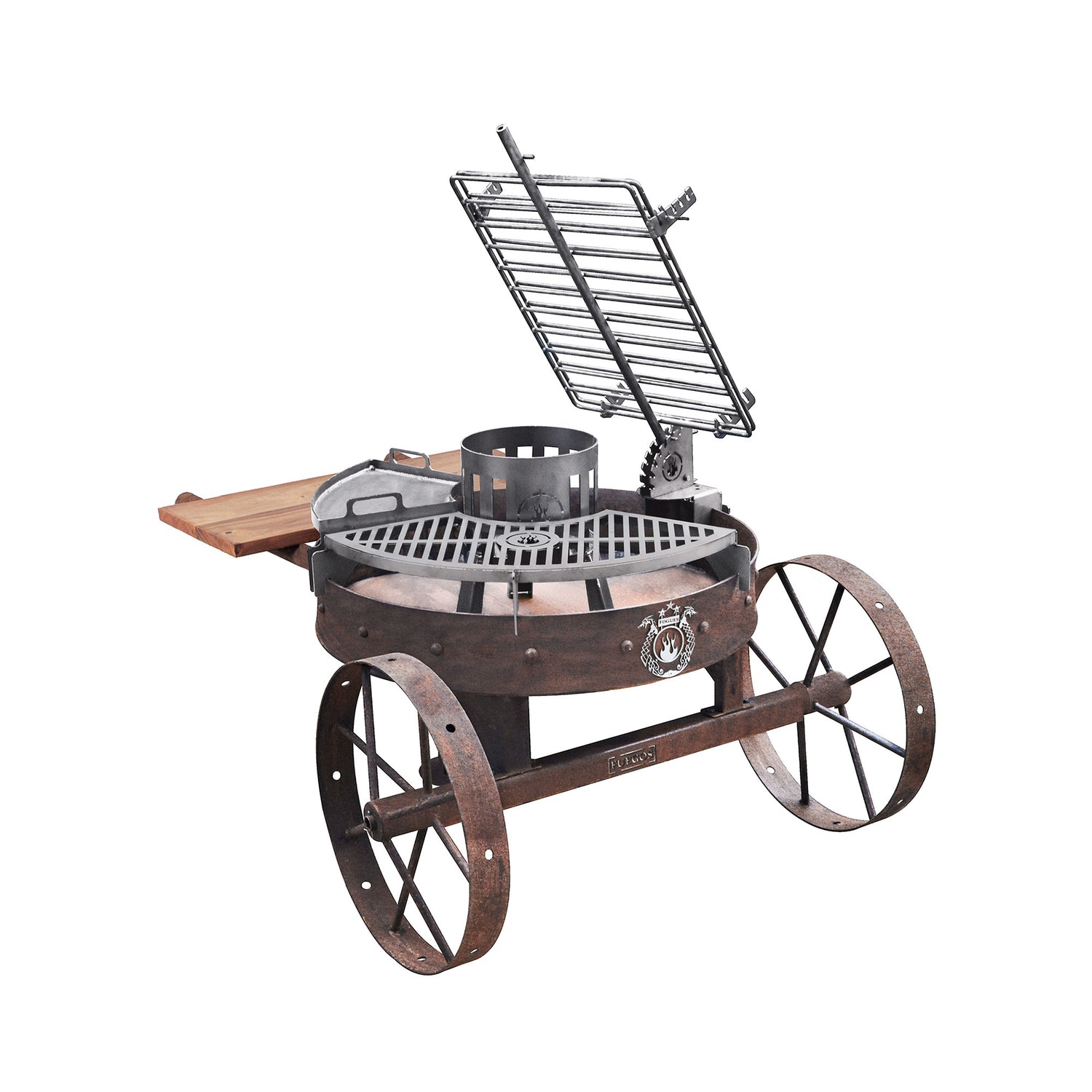 Alamo 80 Cart Grill in rust finish — JF Fire & Outdoor