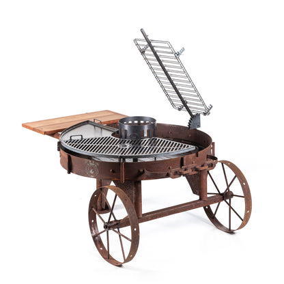 Alamo 120 Cart Grill in rust finish — JF Fire & Outdoor