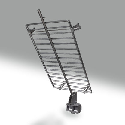 Curved ring cross grill (cruz libro) — full clamp rack with curved ring mount