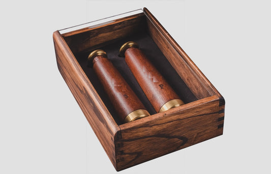 Set 2 Molinillos Caja de Madera