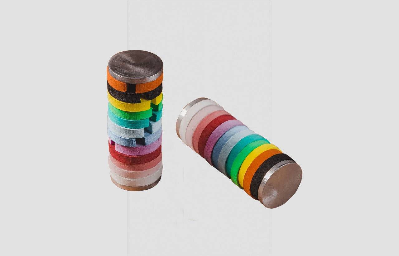 12 wine glass markers, alt view