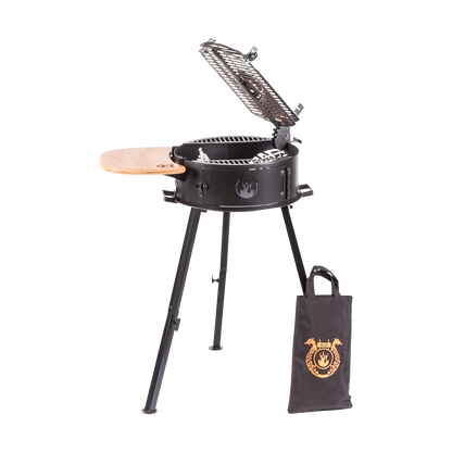 Cowboy Portable Grill — Detachable with Cross & Cover