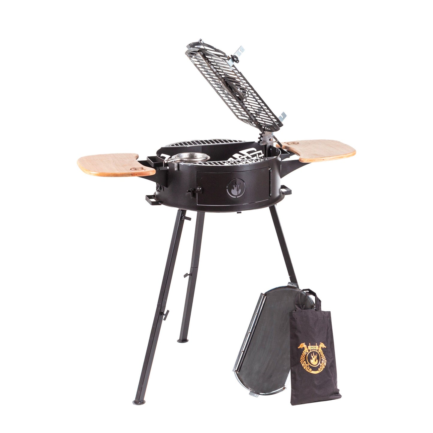 Ivar 2.0 Portable Grill — Detachable with Dual Wood Surface