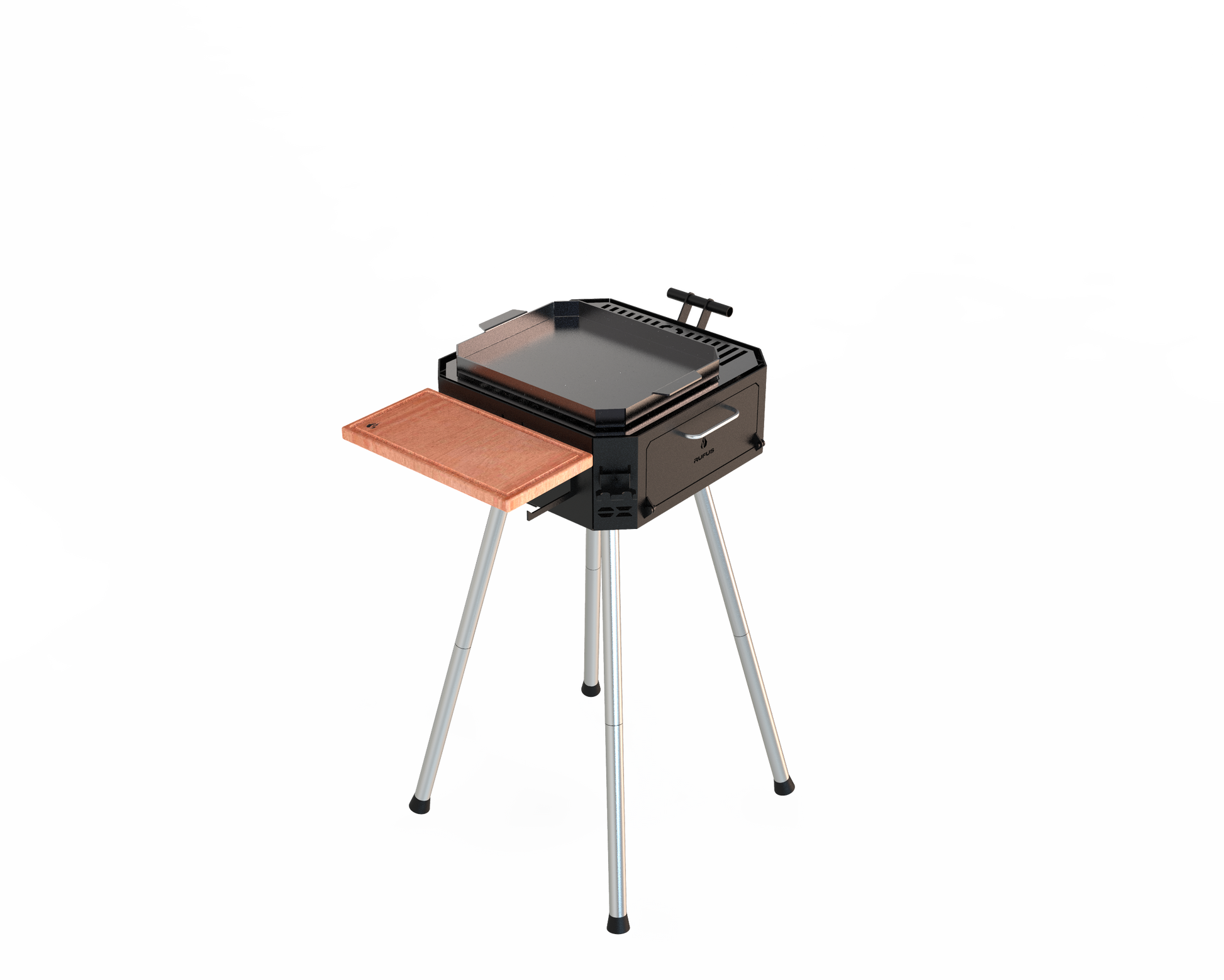 Zonda Standard grill with eucalyptus saligna wood surface
