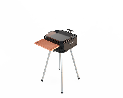 Zonda Standard grill with eucalyptus saligna wood surface